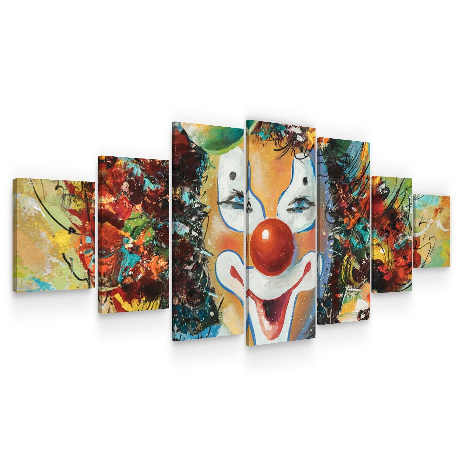 Set Tablou DualView Startonight Clovnul, 7 piese, luminos in intuneric, 100 x 240 cm