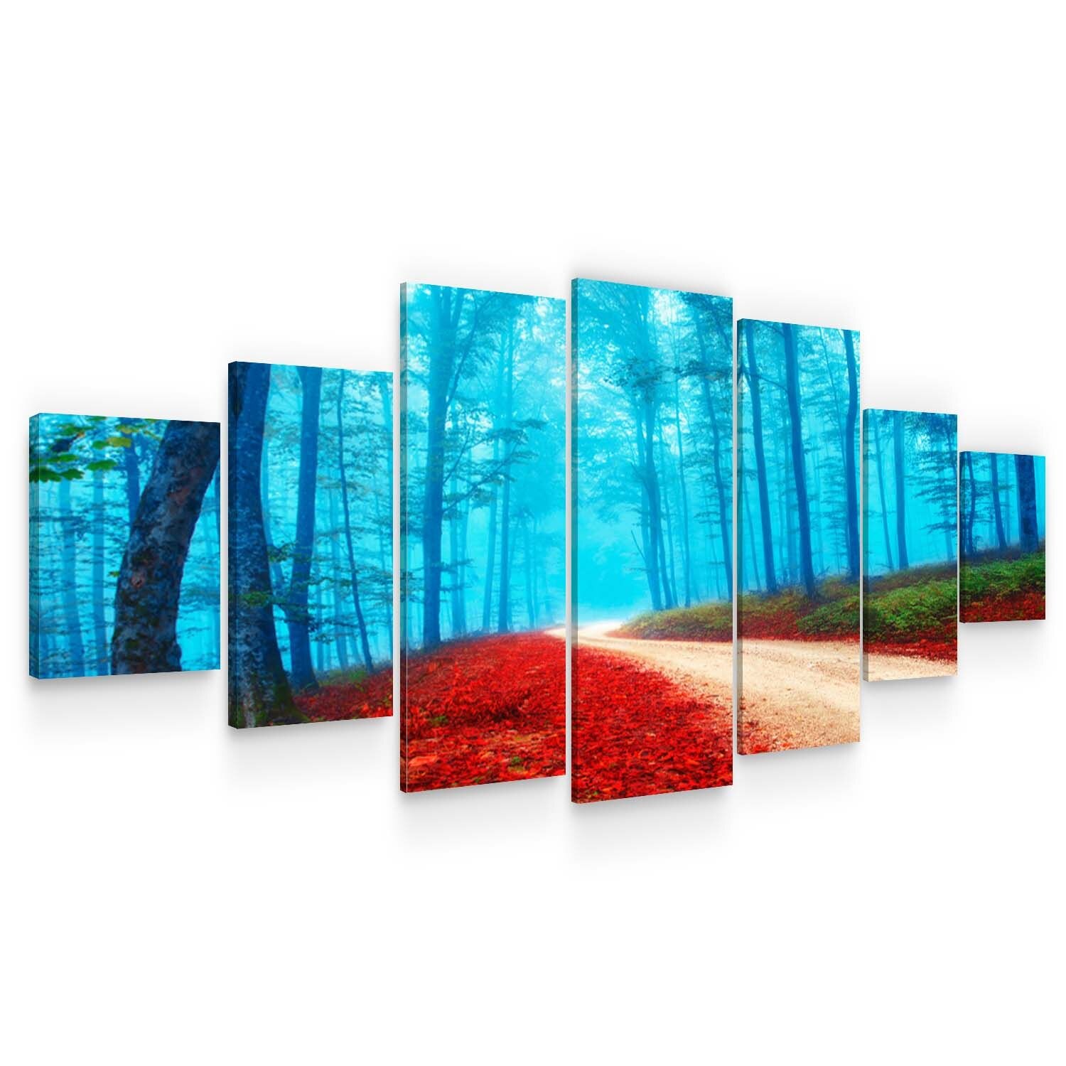 Set Tablou DualView Startonight Poteca din Padure, 7 piese, luminos in intuneric, 100 x 240 cm