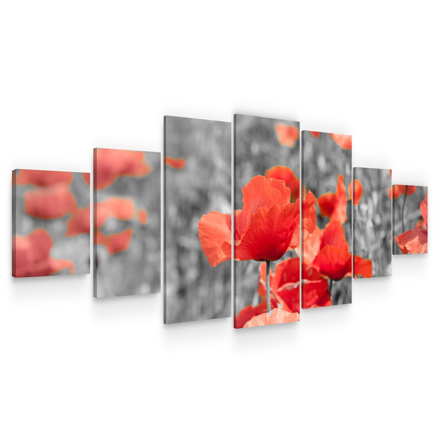 Set Tablou DualView Startonight Maci pe Camp, 7 piese, luminos in intuneric, 100 x 240 cm