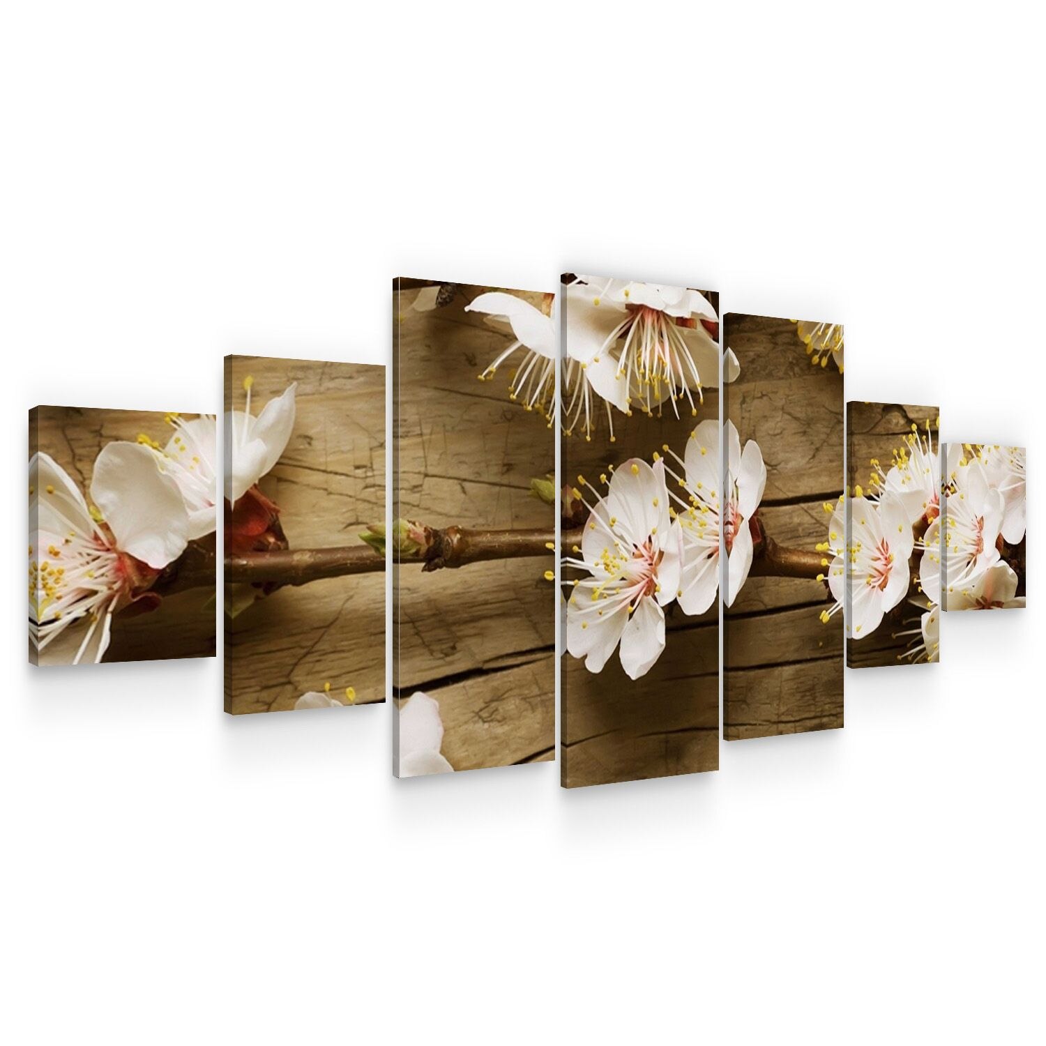 Set Tablou DualView Startonight Flori de Mar, 7 piese, luminos in intuneric, 100 x 240 cm