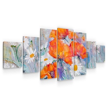 Set Tablou DualView Startonight Maci Pictati, 7 piese, luminos in intuneric, 100 x 240 cm Set Tablou DualView Startonight Maci Pictati, 7 piese, luminos in intuneric, 100 x 240 cm