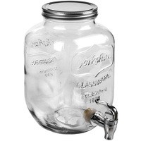 dozator de sticla cu robinet si capac metalic  decorcasa  25 x 18 cm  4 l imagen 4_0_
0