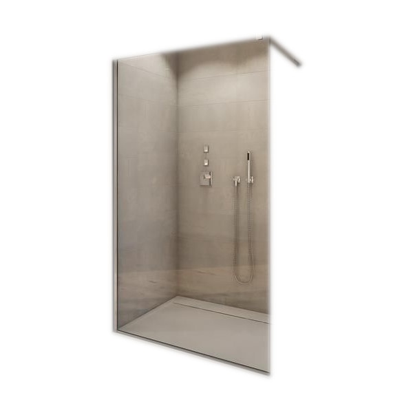 Paravan de dus Walk-in Easy 160x200cm,sticla securizata de 8mm,Sanswiss