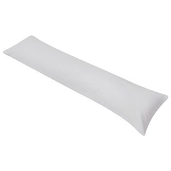Perna pentru dormit lateral, vidaXL, Bumbac, 40 x 145 cm, Gri Perna pentru dormit lateral, vidaXL, Bumbac, 40 x 145 cm, Gri