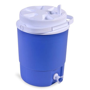 Rezervor termoizolant pentru apa alb albastru cu dozator , iMK®, 25 x 33 cm , 7.6 L Rezervor termoizolant pentru apa alb albastru cu dozator , iMK®, 25 x 33 cm , 7.6 L
