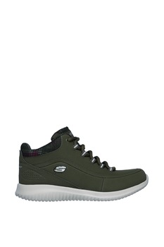 Skechers, Pantofi sport de piele peliculizata, cu branturi din spuma cu memorie Just Chill Skechers, Pantofi sport de piele peliculizata, cu branturi din spuma cu memorie Just Chill