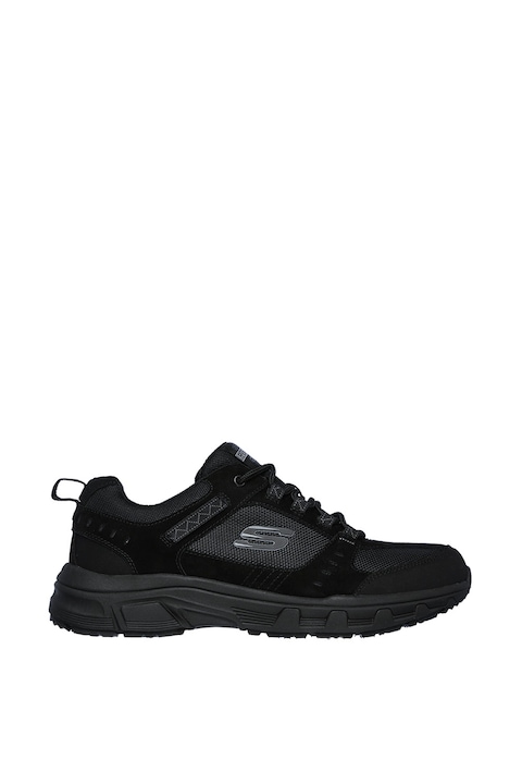 Skechers, Oak Canyon Relaxed Fit® nyersbőr sneaker textilbetétekkel