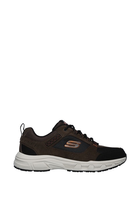 Skechers, Pantofi sport de piele intoarsa, cu insertii textile Oak Canyon Relaxed Fit®