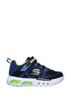 Skechers, Pantofi sport cu velcro si talpa cu LED-uri Flex-Glow Skechers, Pantofi sport cu velcro si talpa cu LED-uri Flex-Glow
