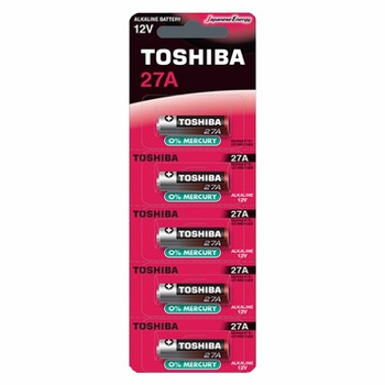 Set 5 baterii Alkaline Toshiba 27A, 12V Set 5 baterii Alkaline Toshiba 27A, 12V