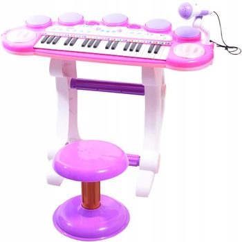 Set Complet Muzical MP3 pentru Copii cu Orga Electronica, Microfon, Tobe si Scaunel,  Set Complet Muzical MP3 pentru Copii cu Orga Electronica, Microfon, Tobe si Scaunel,