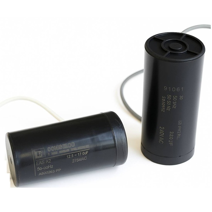 Condensator de pornire, CD60-10B, 280VAC, 200uF-250uF, Cablu