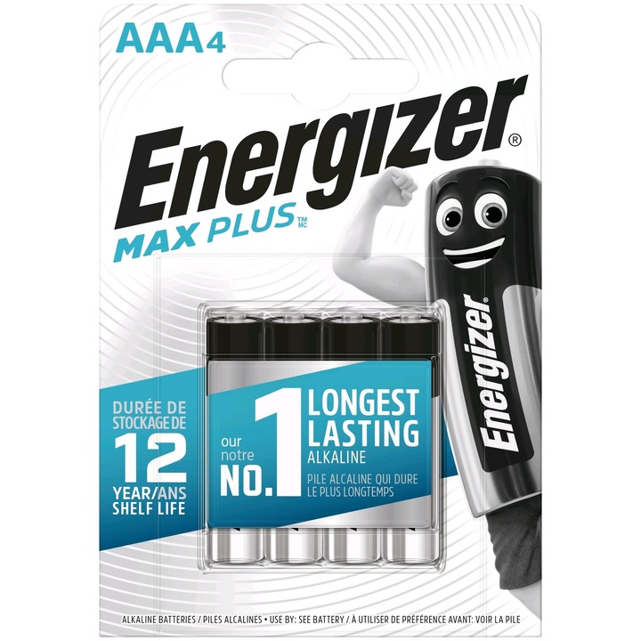Energizer Max Plus extra tartós mikró AAA elem 4 darab