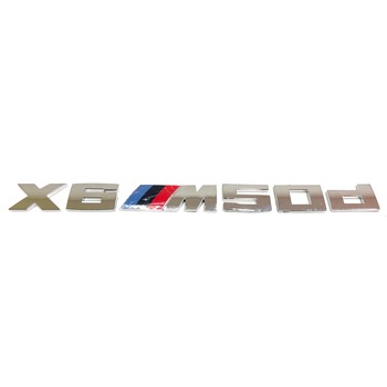 Emblema Sticker ABS Hayon BMW X6M50d Emblema Sticker ABS Hayon BMW X6M50d
