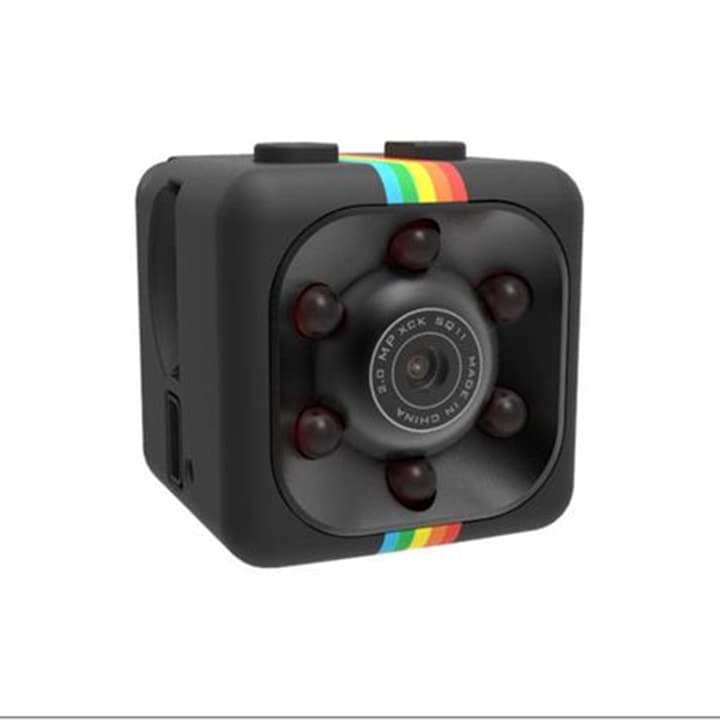 Спортна Мини Камера Ausek, Модел SQ11, FULL HD 1080p, Детектор за движение + SD карта 32 GB Kingston