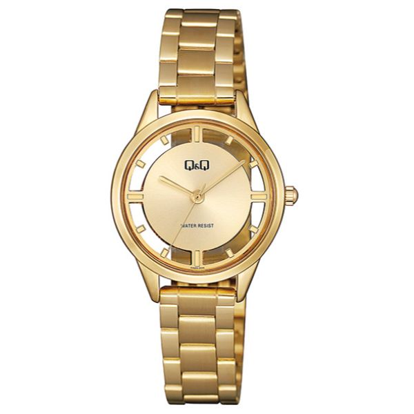 Ceas dama Q&Q QB69J020Y Auriu