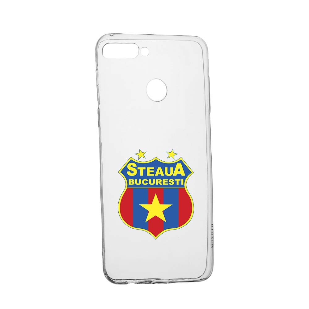 Husa de protectie Football, Steaua pentru Huawei Y7 Prime 2018 / Y7 2018, rezistenta la uzura, anti-alunecare, din silicon Premium, 230