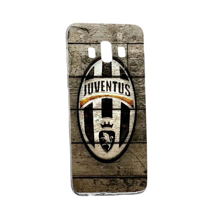 Husa de protectie Football, Juventus pentru Samsung Galaxy J6 Plus 2018, rezistenta la uzura, anti-alunecare, din silicon Premium, 228