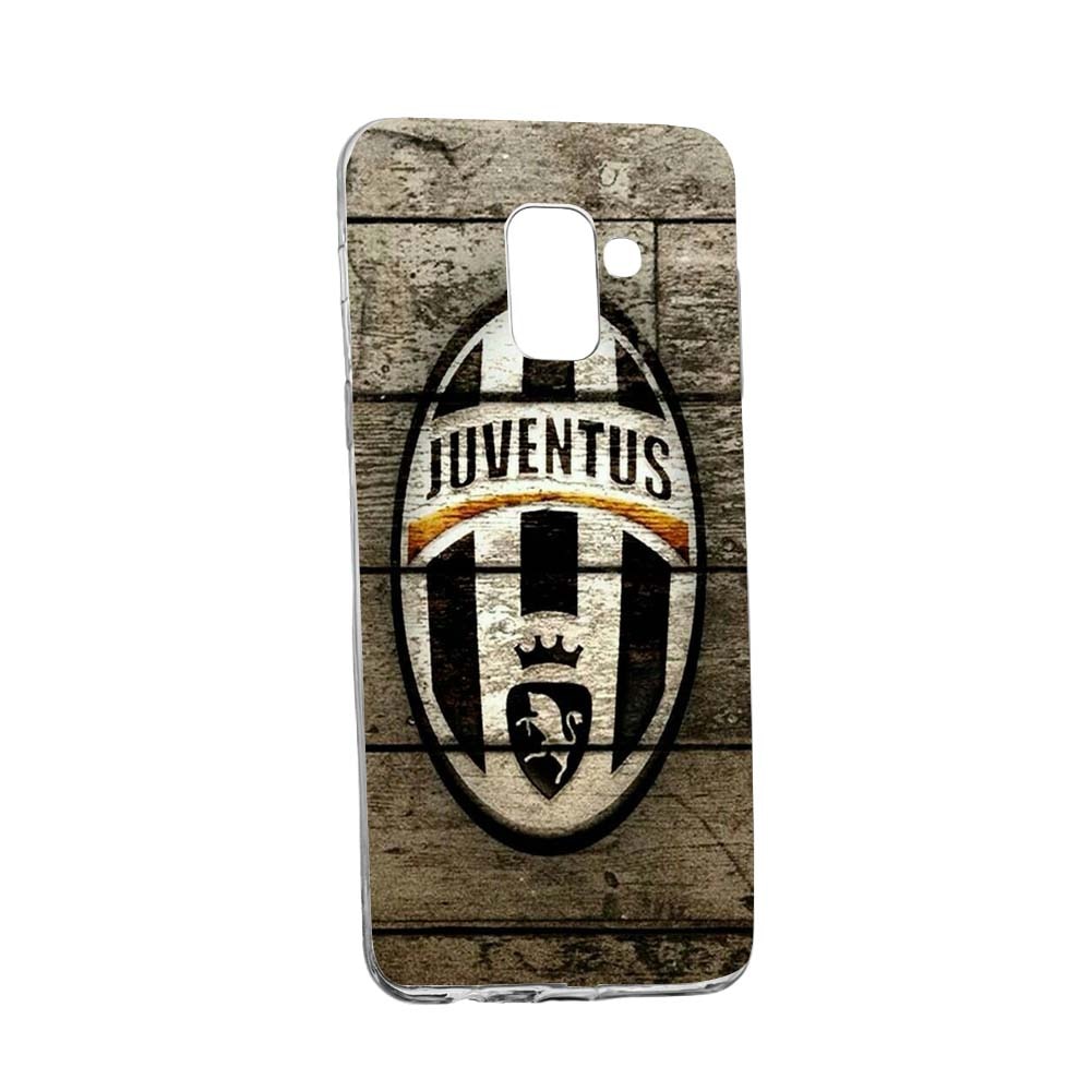 Husa de protectie Football, Juventus pentru Samsung Galaxy Galaxy A6 Plus / J8 2018, rezistenta la uzura, anti-alunecare, din silicon Premium, 228