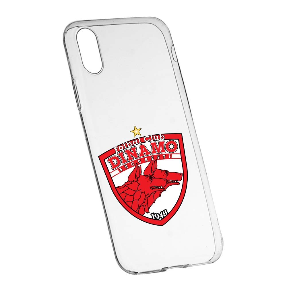 Husa de protectie Football, Dinamo pentru Apple iPhone XS Max, rezistenta la uzura, anti-alunecare, din silicon Premium, 229