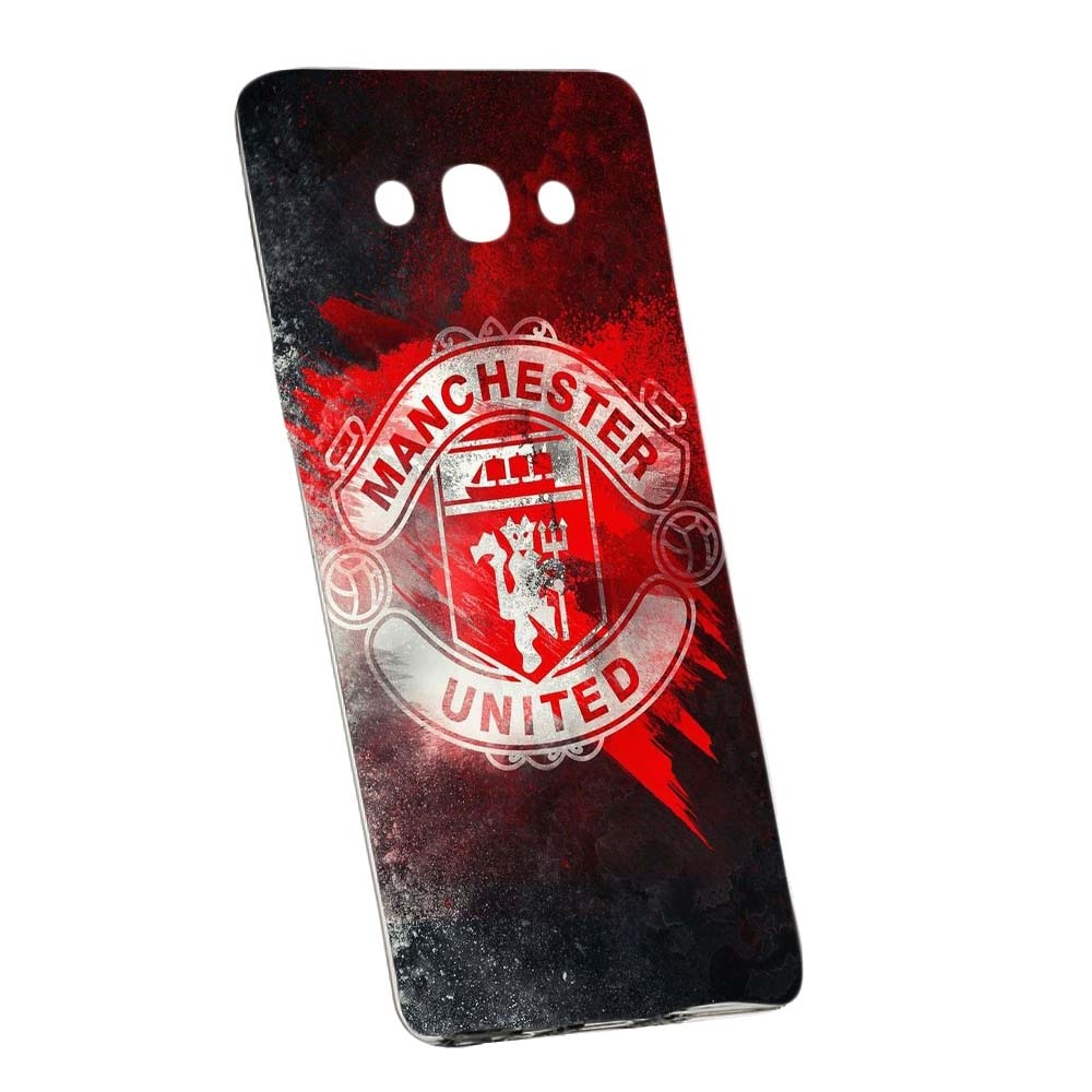 Husa de protectie Football, Manchester United pentru Samsung Galaxy J7 2016, rezistenta la uzura, anti-alunecare, din silicon Premium, 233