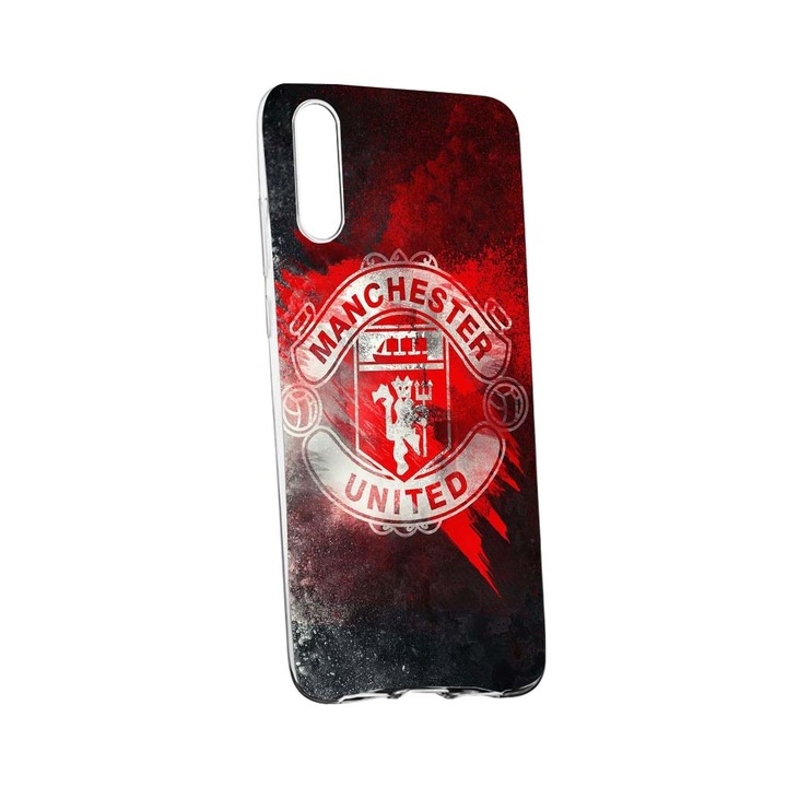 Защитен калъф Football Manchester United, съвместим със Samsung Galaxy A10, устойчив на износване, противоплъзгащ се първокласен силикон 233