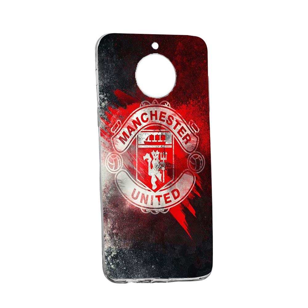 Husa de protectie Football, Manchester United pentru Motorola Moto G6 PLAY, rezistenta la uzura, anti-alunecare, din silicon Premium, 233