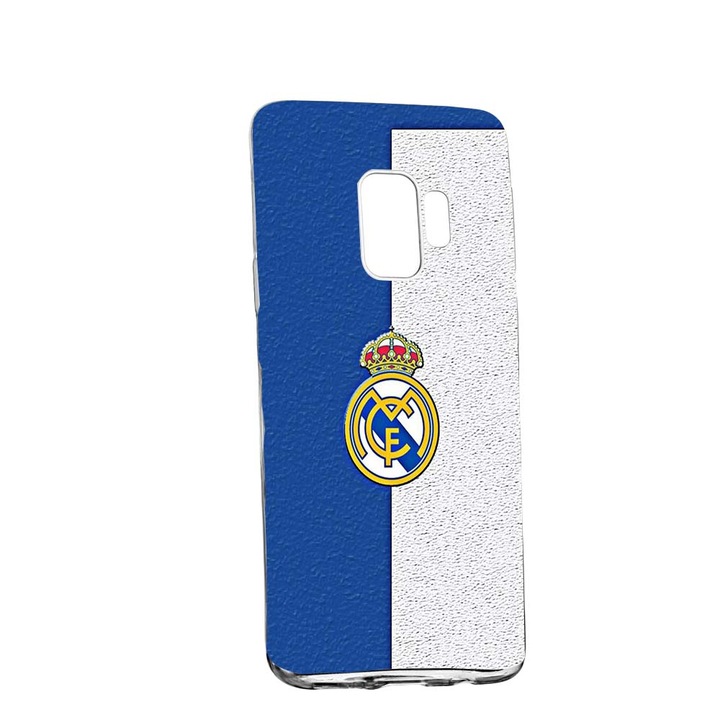 Husa de protectie Football, Real Madrid pentru Samsung Galaxy S9 Plus, rezistenta la uzura, anti-alunecare, din silicon Premium, 235