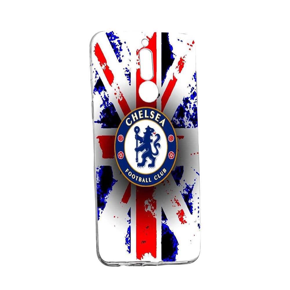 Husa de protectie Football, Chelsea pentru Huawei Mate 10 Lite, rezistenta la uzura, anti-alunecare, din silicon Premium, 236
