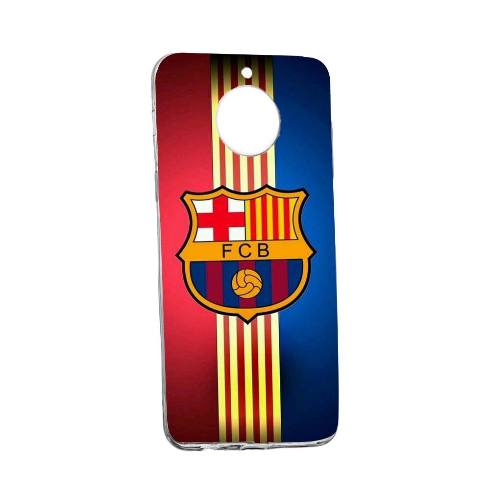 Husa de protectie Football, Barcelona pentru Motorola Moto G6 PLAY, rezistenta la uzura, anti-alunecare, din silicon Premium, 237