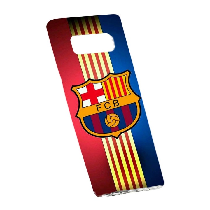 Husa de protectie Football, Barcelona pentru Samsung Galaxy Note 9, rezistenta la uzura, anti-alunecare, din silicon Premium, 237