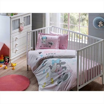 Lenjerie patut bebelusi, TAC Disney, model Minnie Bubble Baby, Bumbac 100%, 4 Piese Lenjerie patut bebelusi, TAC Disney, model Minnie Bubble Baby, Bumbac 100%, 4 Piese