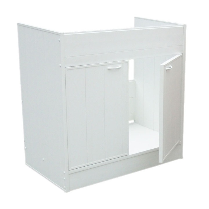 Eurociere Crina konyhai mosogató alsó rész, PVC, 80 x 50 cm, fehér