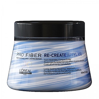Masca de par reparatoare L'Oreal Professionnel Pro Fiber Re-Create pentru par sensibil, 200 ml Masca de par reparatoare L'Oreal Professionnel Pro Fiber Re-Create pentru par sensibil, 200 ml