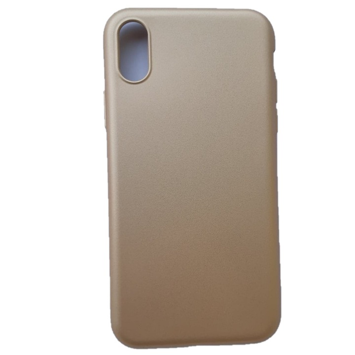 Husa compatibil cu Apple IPhone Xs Max- Silicon Slim, Gold