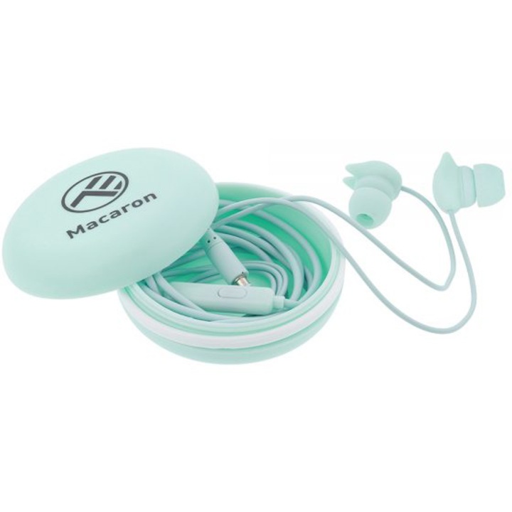 Аудио слушалки Tellur Macaron, In-ear, 1.2 м, Син