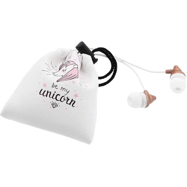 Аудио слушалки Tellur Magiq, In-ear, 1.2 м, Розови