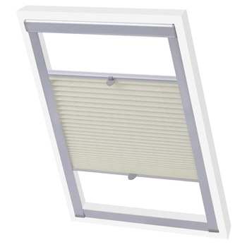 Jaluzea Velux, vidaXL, Tesatura, pk06, 94 x 118 cm, Crem Jaluzea Velux, vidaXL, Tesatura, pk06, 94 x 118 cm, Crem