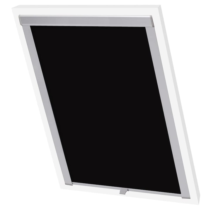 Щора vidaXL, За Velux UK08, Непрозрачна, Текстил, Черен, 134 x 140 см