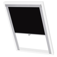 Jaluzea Velux, vidaXL, Tesatura, ck04, 55 x 98 cm, Negru