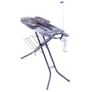 Masa de calcat cu priza , husa din bumbac , suprt fier de calcat + manecar , suport haine, ATS, 120 x 38 x 95 cm Masa de calcat cu priza , husa din bumbac , suprt fier de calcat + manecar , suport haine, ATS, 120 x 38 x 95 cm