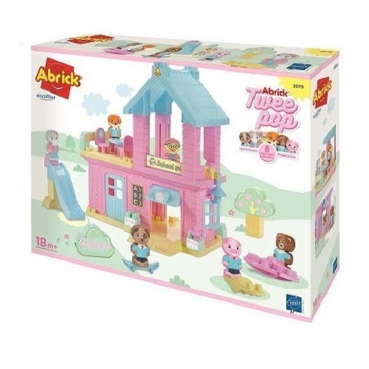 Écoiffier Abrick Twee Pop iskola játékszett - figurákkal (3019)