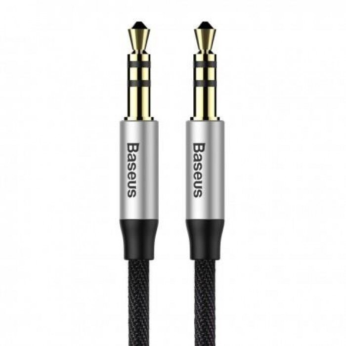 Cablu audio Baseus, Yiven M30, Mufa jack 3.5 mm, 1m, Negru