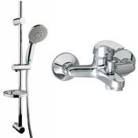 set 2in1 coloana de dus doppio verdeline fixa si mobila functie eco limitare debit de apa pana la 15 l min cu baterie cadadus perete vasto cu furtun dus para dus suport para dus imagen 43_0_
0