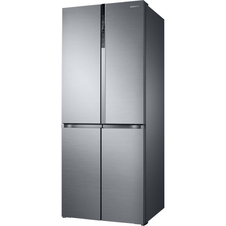 Side by side Samsung RF50K5920S8/EO, 486 l, Clasa F, Full No Frost, Compresor Digital Inverter, Triple Cooling, Afisaj LED, Touch Control, Inox