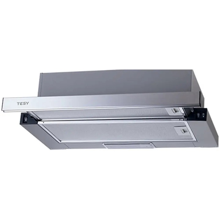 Hota Decorativa Tornado Megas 1200-60 LED, clasa A, 1 motor Turbo, latime 60 cm, Alb