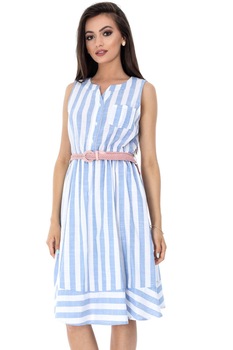 Rochie albastru si alb, ROH, in dungi , 46 Rochie albastru si alb, ROH, in dungi , 46