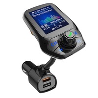 modulator auto transmitator fm techstar t43 bluetooth 40 aux usb qc30 display color 18quot mp3 player android ios imagen 26_0_
0