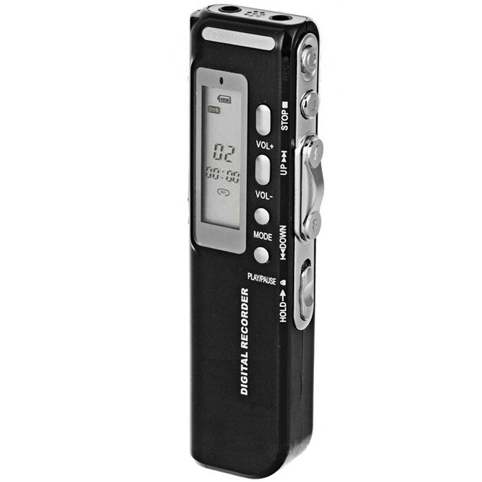 Mini Reportofon Profesional iUni SpyMic REP04, Memorie 8GB, MP3 Player