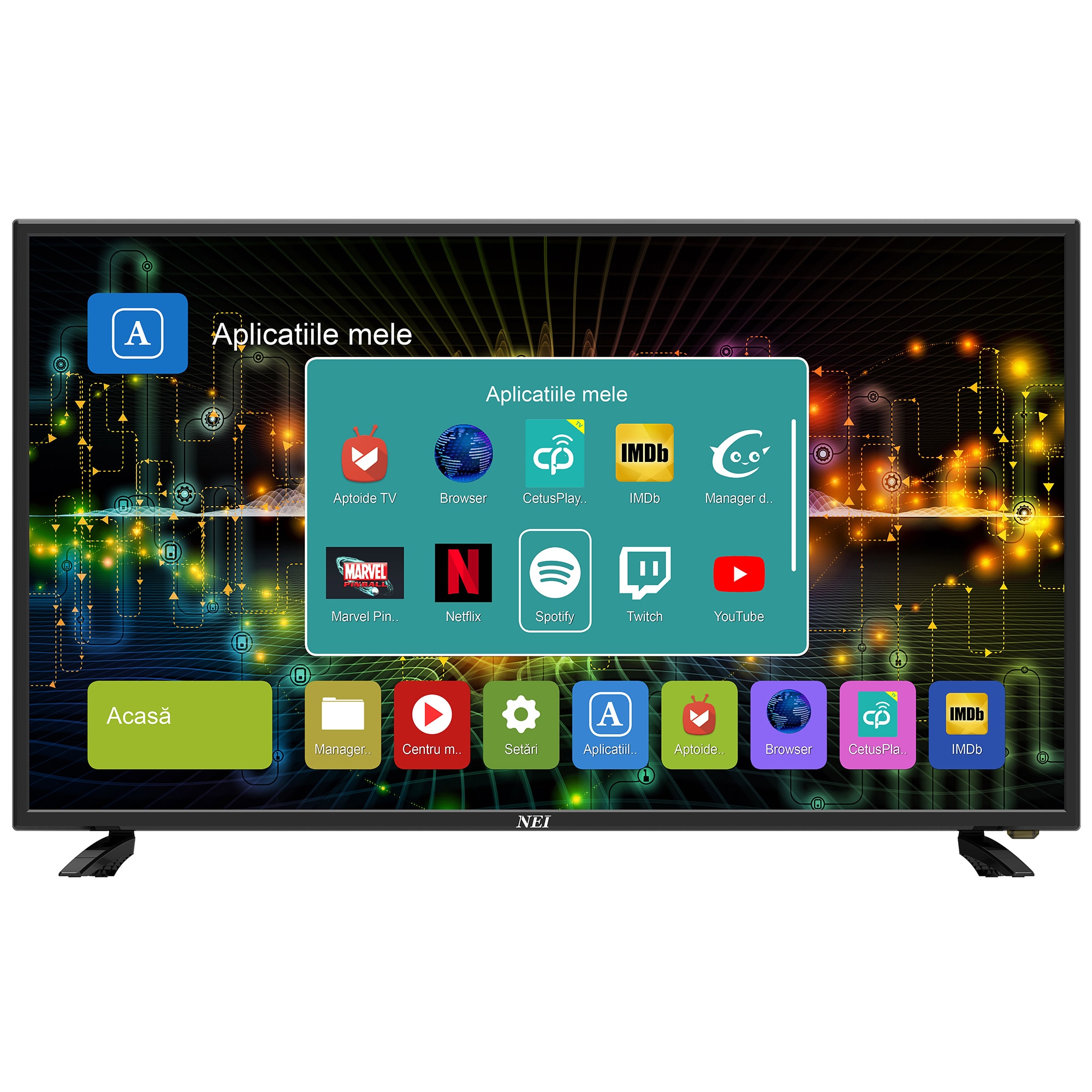 profound Junior Pull out Televizor LED Smart NEI, 101cm, 40NE6505, 4K Ultra HD, Clasa A - eMAG.ro
